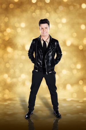 Dancing with the Stars: Dayl Cronin. Leather jacket adds some pop attitude to the Hometown stars look.