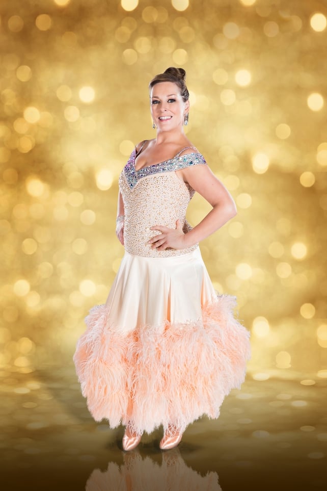 Dancing with the Stars: Katherine Lynch is another great feathered frock.