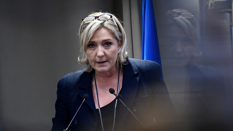 National Front leader Marine Le Pen was seen entering the Trump Tower building in New York