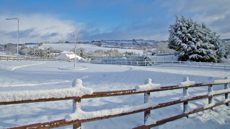 Snow in Bailieborough, Co Cavan (Pic: Martin Sheridan)