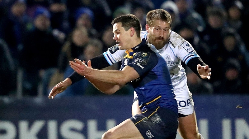 Sexton had to go off following the challenge by Steyn but soon returned to the play