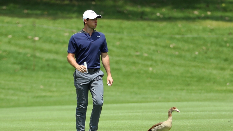 Rory McIlroy is well placed to pounce on the final day in South Africa