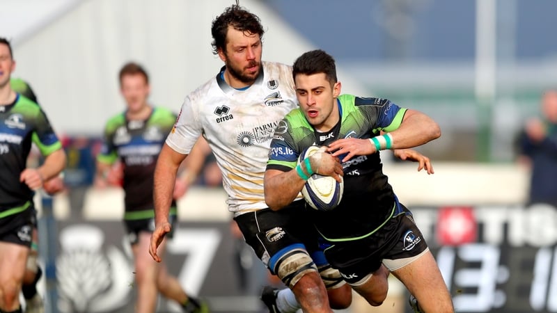 Tiernan O'Halloran helped himself to tries at the Sportsground