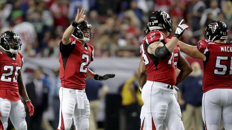 Matt Ryan #2 of the Atlanta Falcons threw for 338 yards and three touchdowns