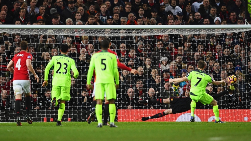 James Milner gave Liverpool the lead from the penalty spot