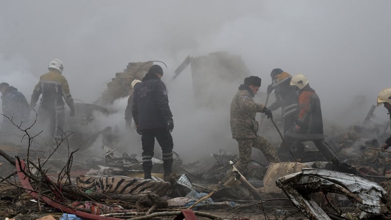 The plane is said to have crashed after attempting to land in thick fog