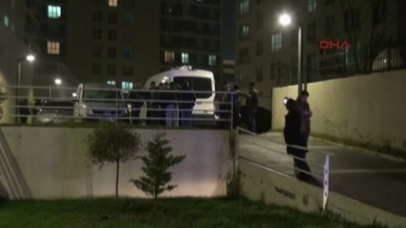 Five people were detained in the operation, including three women