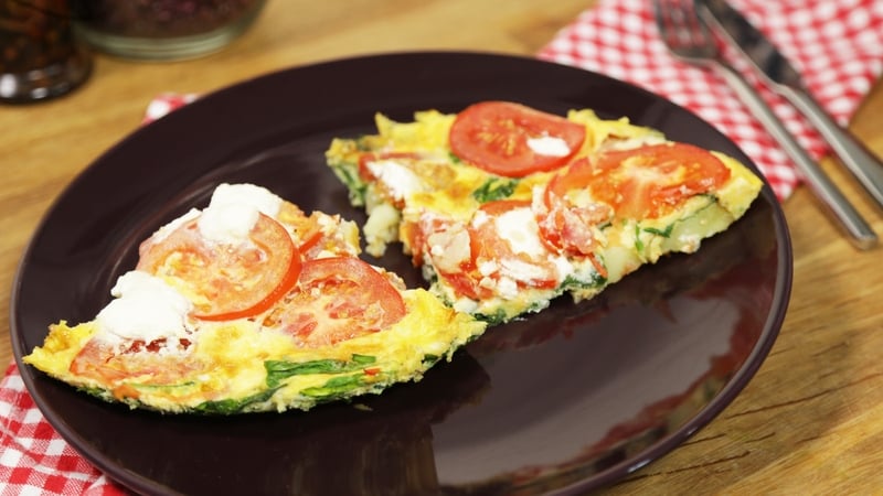 OP TRANS WEEK 2 DAY 4: Ricotta & Tomato Frittata.