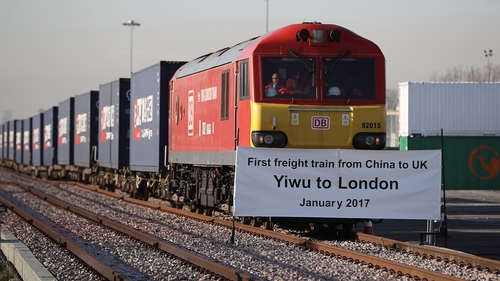 The train passed through Kazakhstan, Russia, Belarus, Poland, Germany, Belgium and France before it reached the UK