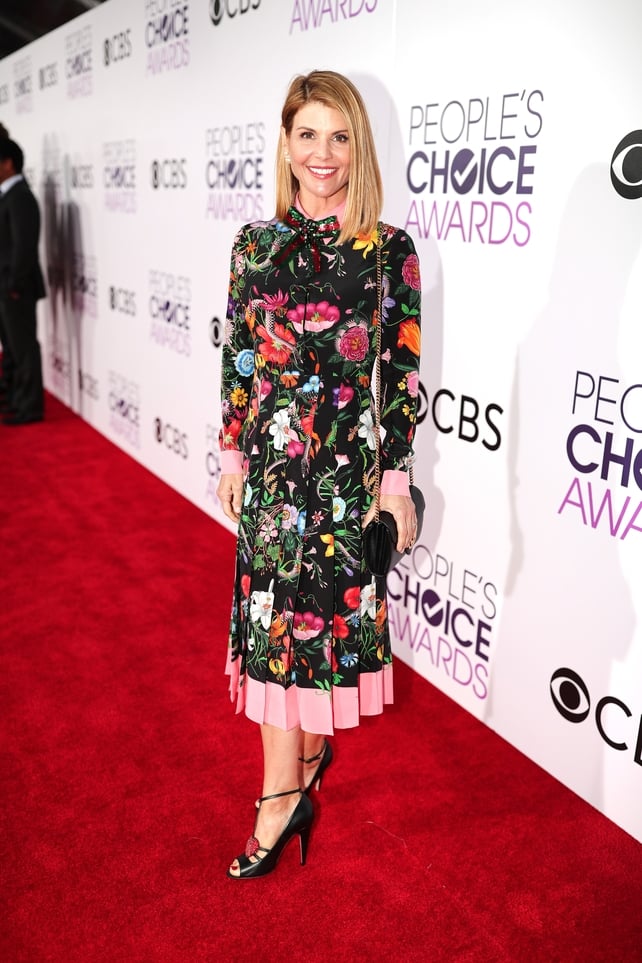 Lori Loughlin - the model and Full House actress is ahead of the of Spring/Summer '17 fashion trend of hyper florals and colour pop. Tick!