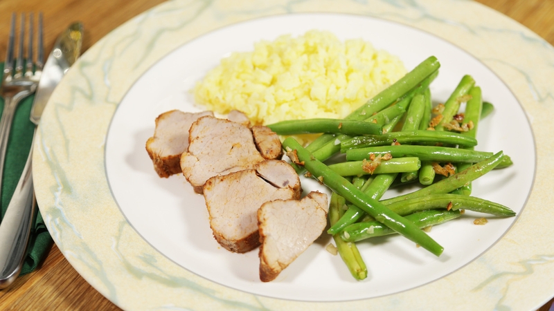Operation Transformation's Paprika Pork Steak and Potatoes.