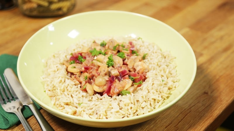 Operation Transformation's tasty Mushroom Stroganoff.