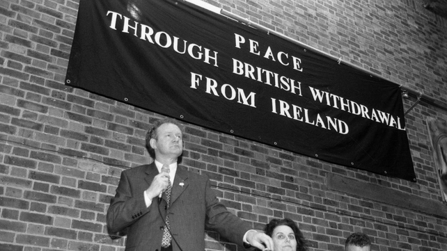 He spoke at a rally after the march