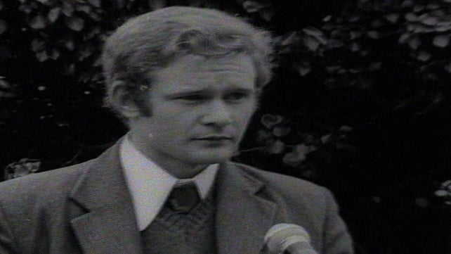 An undated image of McGuinness at a Wolfe Tone Commemoration ceremony