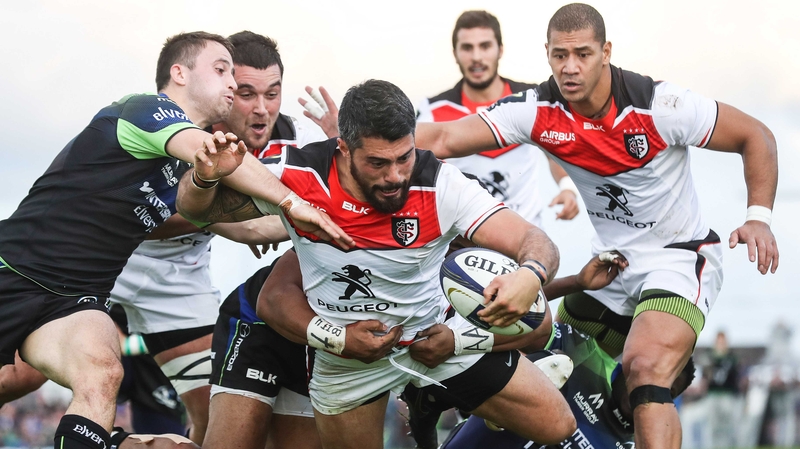 Toulouse's Yann David crosses the line against Connacht at the Sportsground back in October