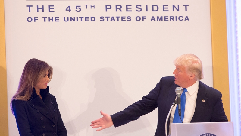 Donald Trump introduces his wife, Melania, to Republican leadership in Washington DC