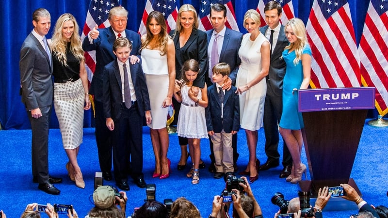 The Trump family is well used to the public eye