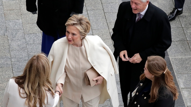 Hillary and Bill Clinton were among those in attendance