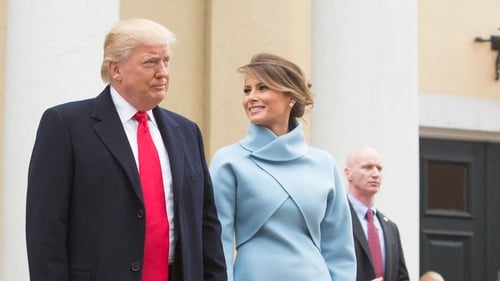 Donald and Melania Trump depart St John's Episcopal Church