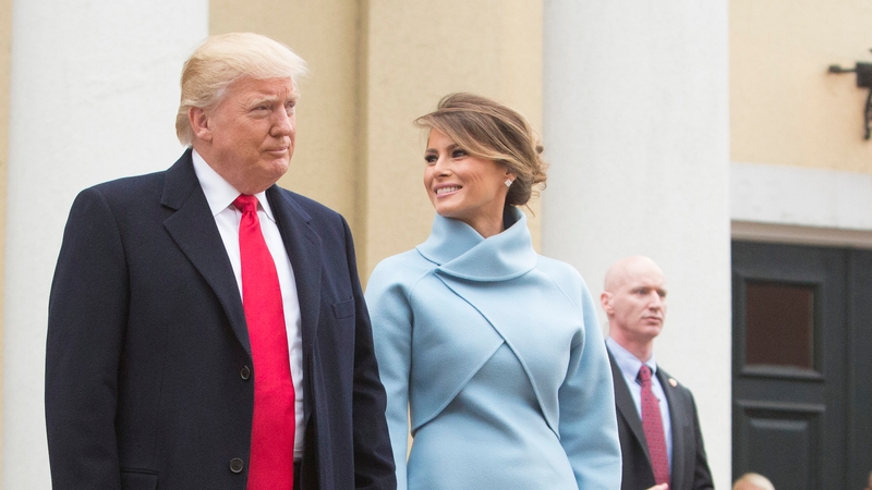 Donald and Melania Trump depart St John's Episcopal Church