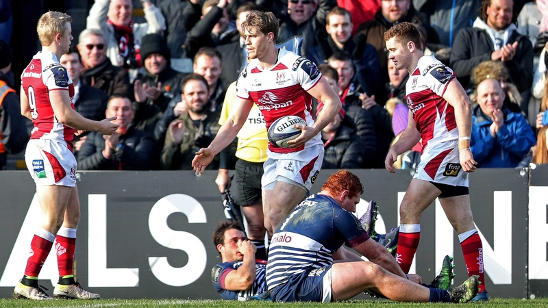Andrew Trimble touched down for the home side
