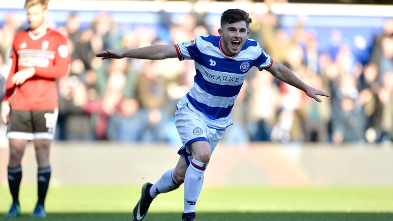 Ryan Manning celebrates his maiden goal for QPR