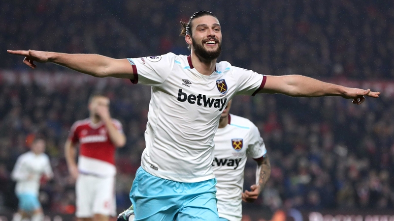 Andy Carroll scored twice in the first half