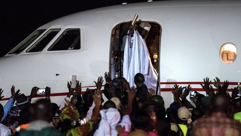 Gambia's former leader Yahya Jammeh left Banjul in the early hours of yesterday