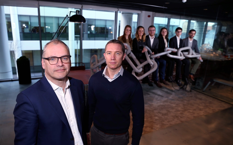 Deloitte's David Dalton and Lory Kehoe in the firm's new blockchain lab