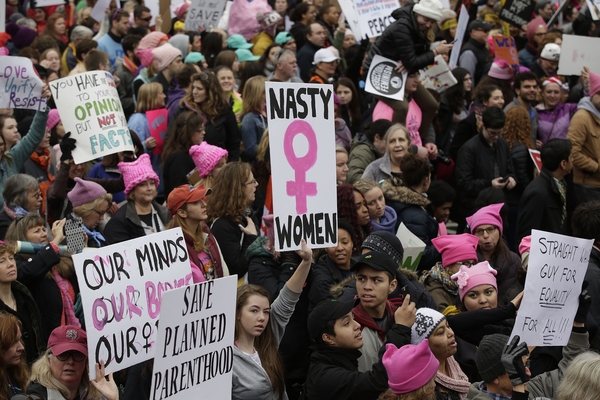 Women's March: 'You can get your point across by not having to we
