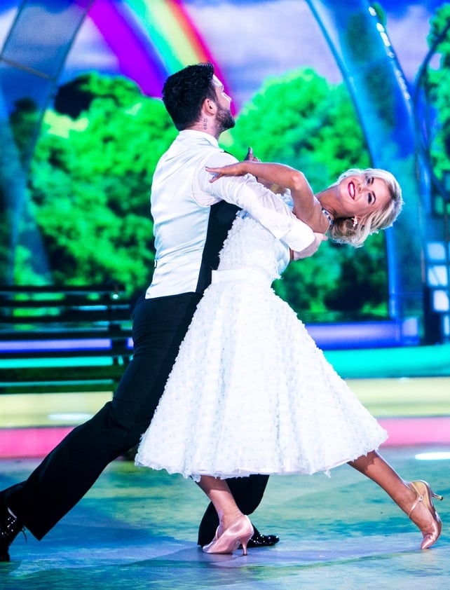 Week 3: Hughie looked suave and elegant for his final dance with Emily.