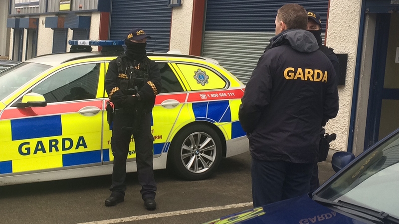 At least 15 guns were recovered in a warehouse in the Greenogue industrial estate