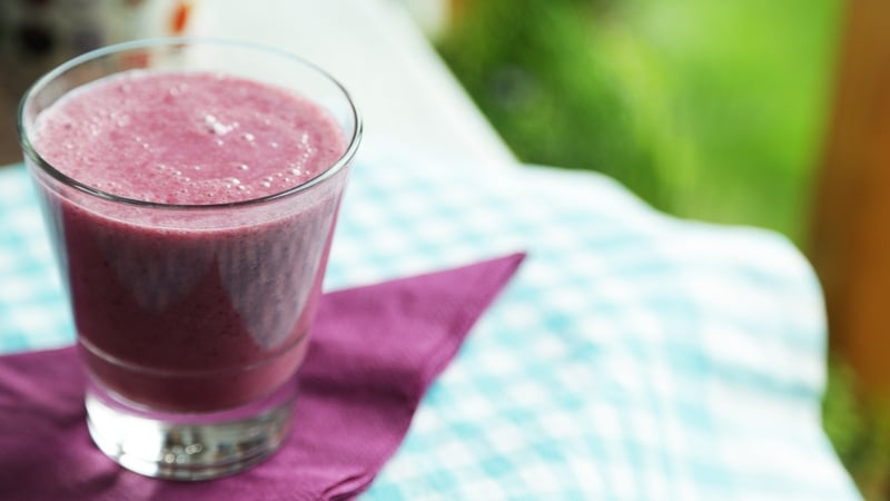 Operation Transformation Women's Snack: Beetroot and Orange Breakfast Smoothie. This makes two servings - only have one as snack and save the other half for the next day or to share.