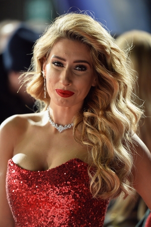 Stacey Soloman looked very glamourous on the night in her Jessica Rabbitte style dress - which was also worn by...