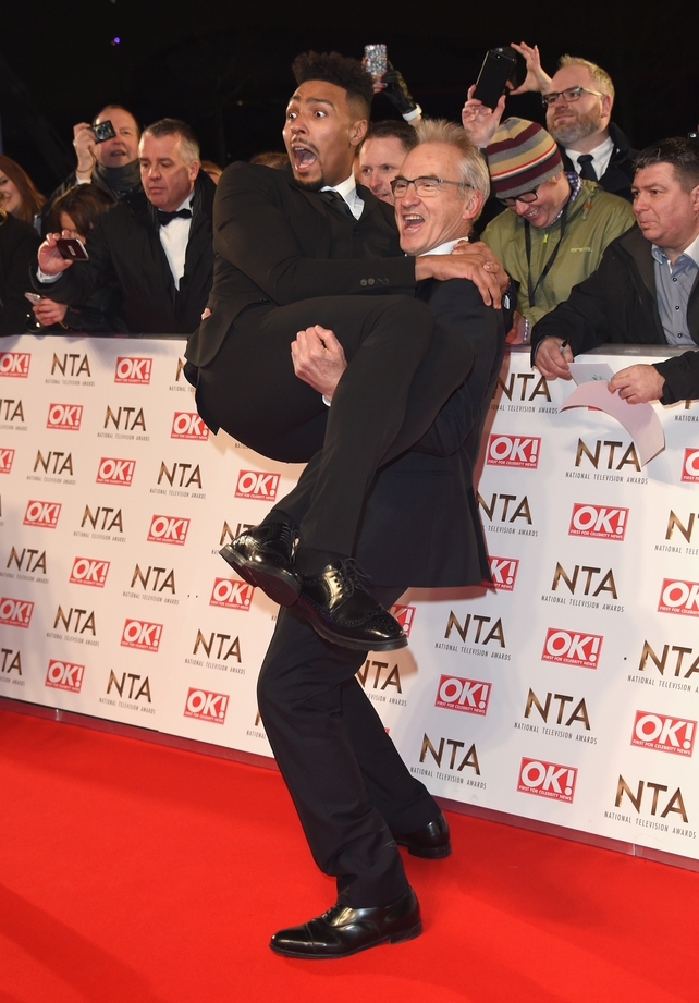 Larry Lambe and Jordan banjo kept the waiting crowds entertained