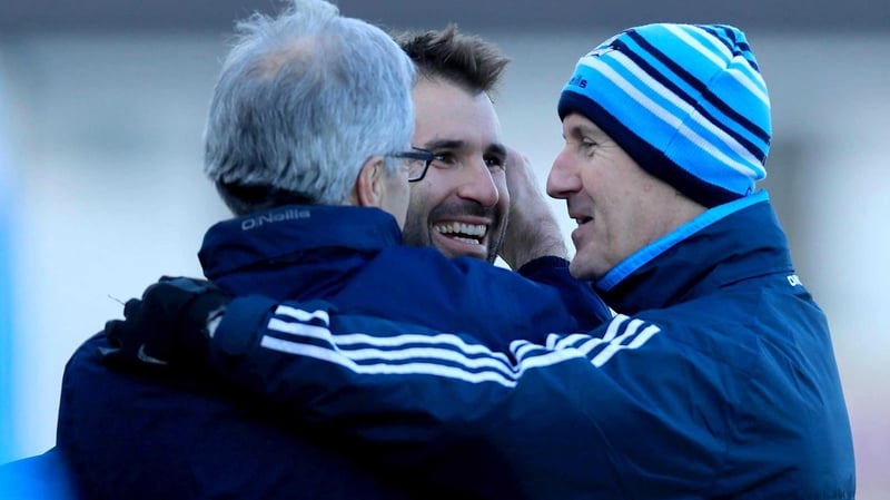 Clarke (r), Bryan Cullen (c) and Jim Brogan will be on the line for Dublin again