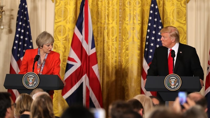 Both May and Trump said they would work to strengthen US and British commercial ties
