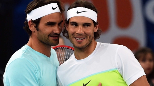 Roger Federer (L) and Rafa Nadal meet in a dream Australian Open final