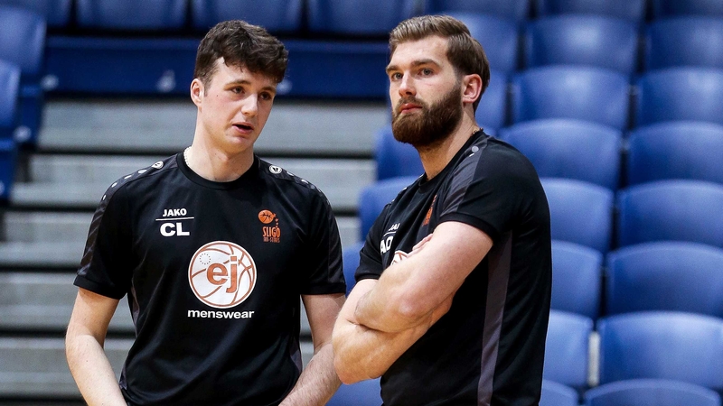 Aidan O'Shea (R) ahead of the final between BFG Neptune and EJ Sligo All-Stars