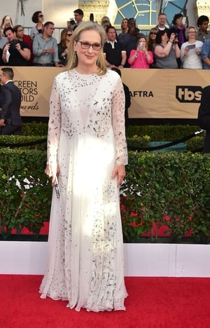 Mmmm: Meryl Streep wore Valentino and looked serene - dress was a little loose though and hid her frame.