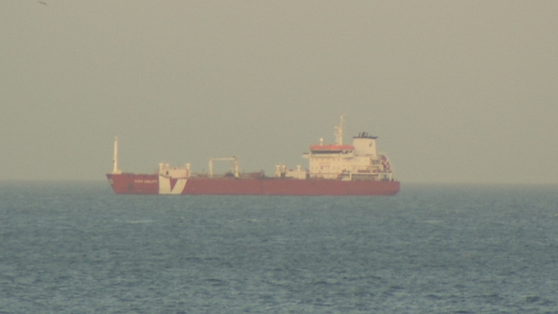 The 11-year-old vessel was anchored in the bay to avoid costly harbour fees