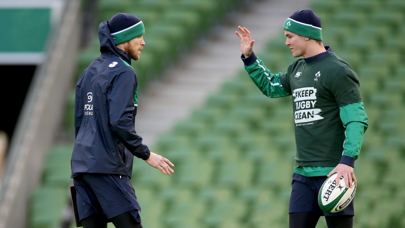 Simon Easterby with Johnny Sexton