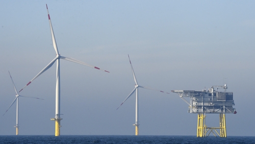 A typical offshore wind farm comprises 50 turbines in the sea, according to the Irish Wind Association