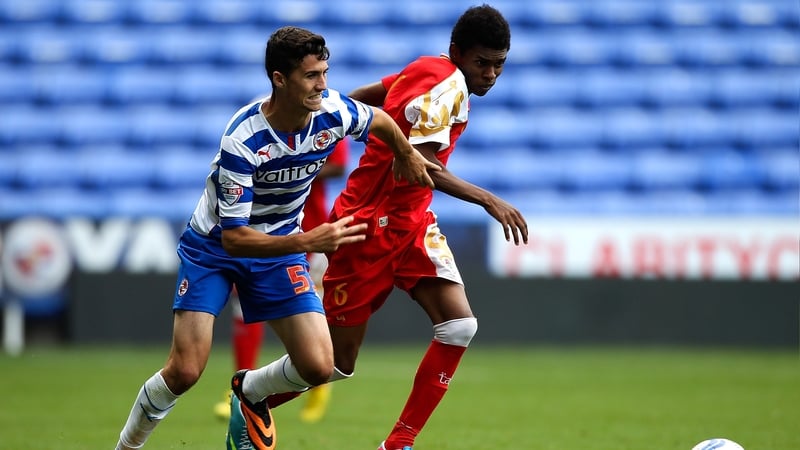 Shane Griffin in action for the Reading against Oman