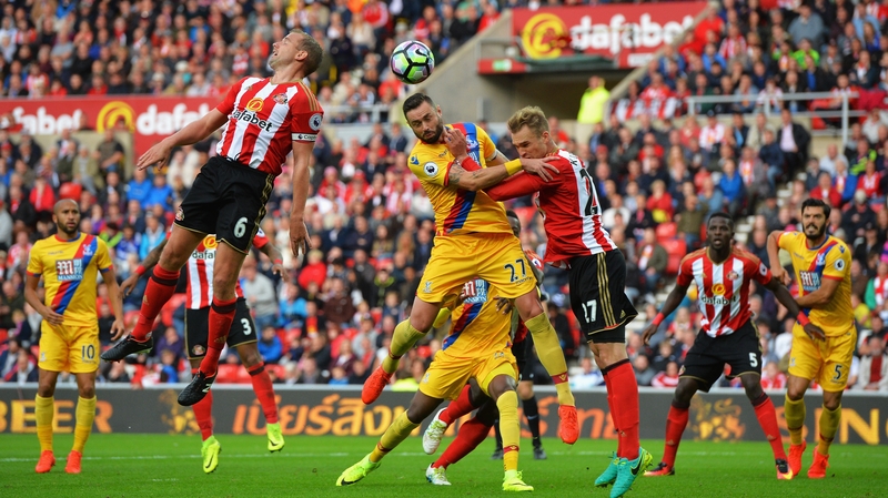 Ireland's Damien Delaney in action for Crystal Palace against Sunderland
