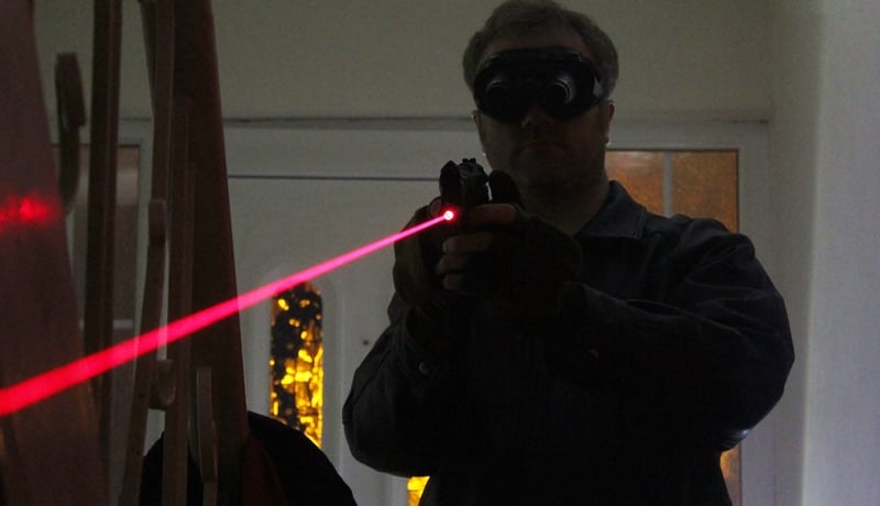 A scene from Gerard Lough's video for Warped