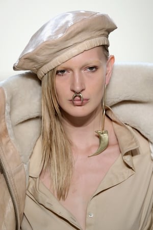 Thursday Day 1: Nicholas K brought a funky look to its chic collection by adding some heavy nose rings. Ouch.