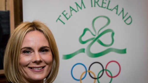 Sarah Keane after her victory at the Olympic Council of Ireland EGM