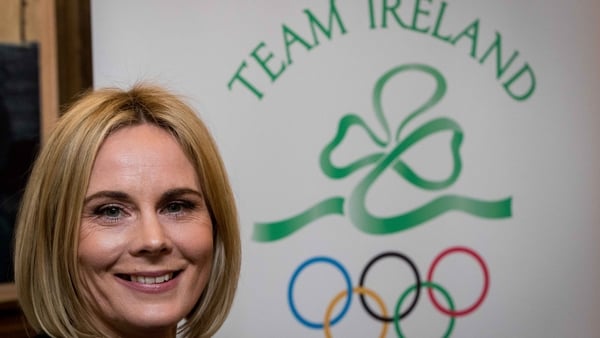 Sarah Keane after her victory at the Olympic Council of Ireland EGM