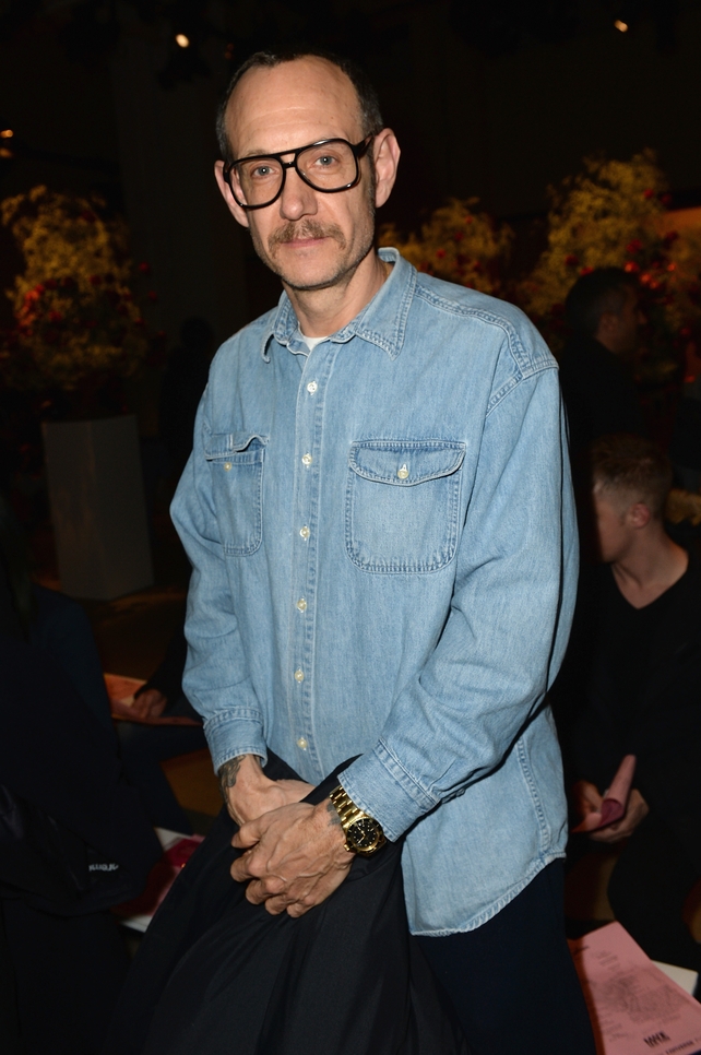 Thursday Day 1: Photographer Terry Richardson at the Adam Selman fashion show.
